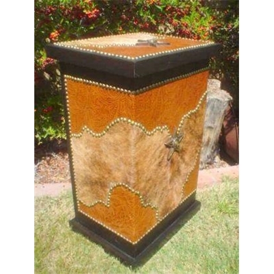 Western Trash Can Or Clothes Hamper